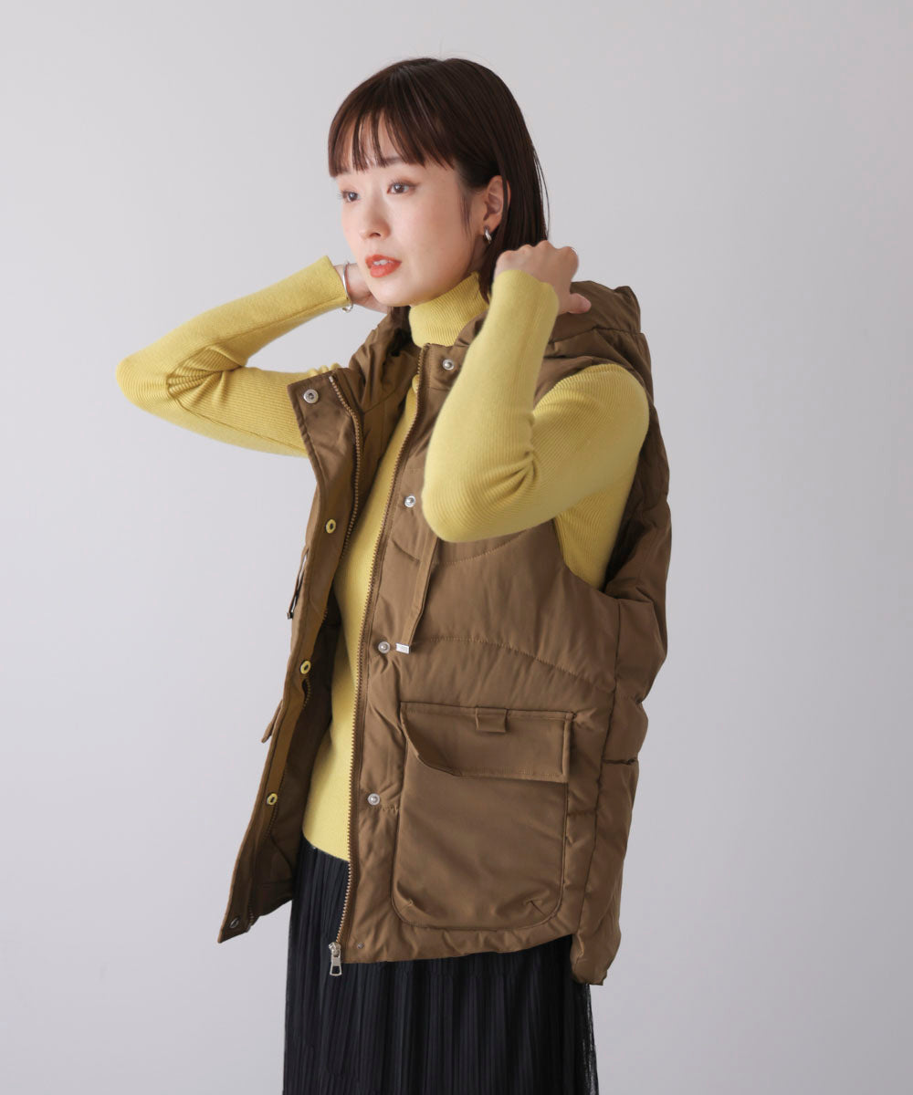 中綿フードベスト