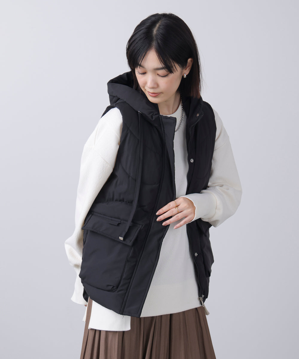 中綿フードベスト