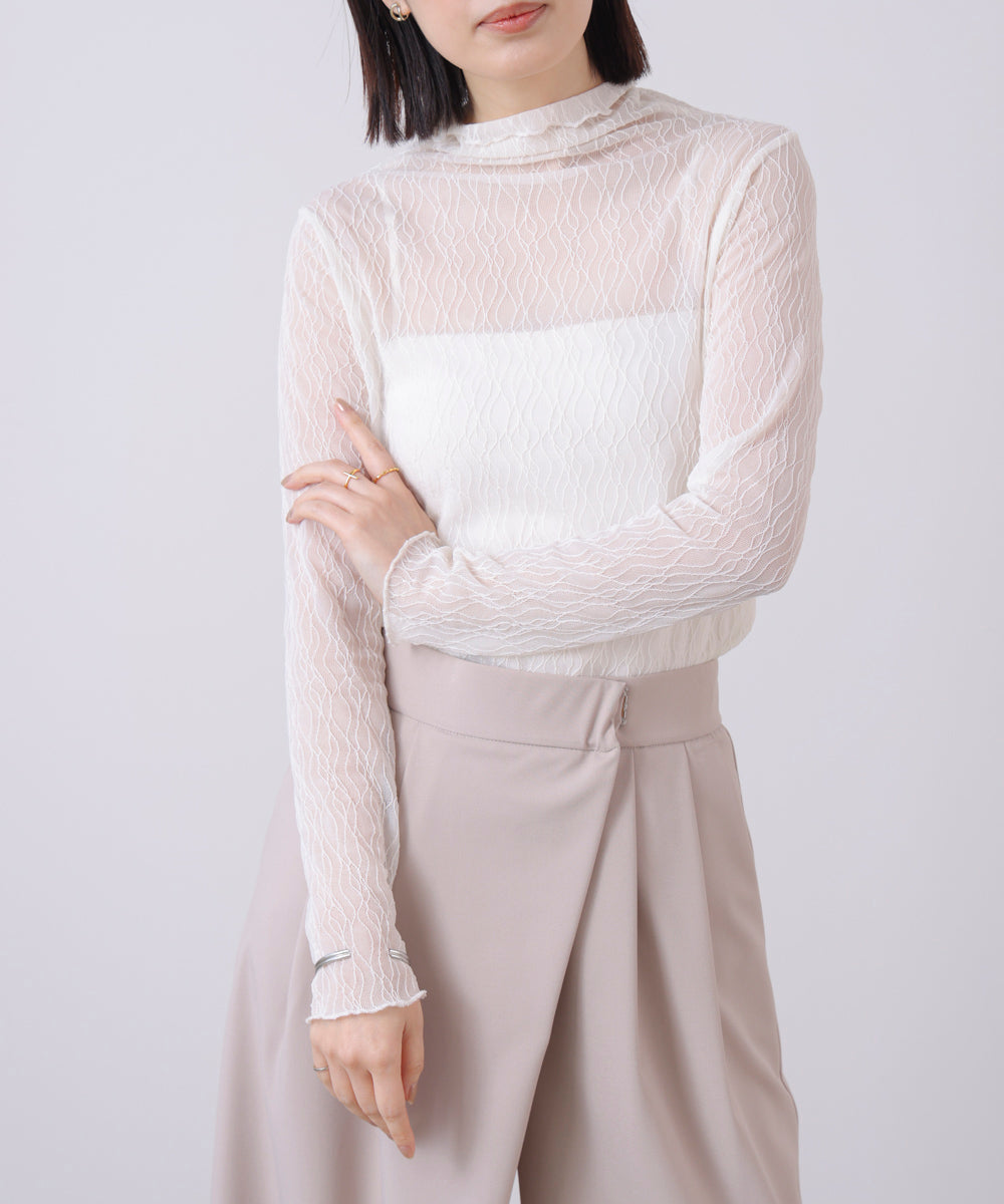 幾何学柄レースタートル