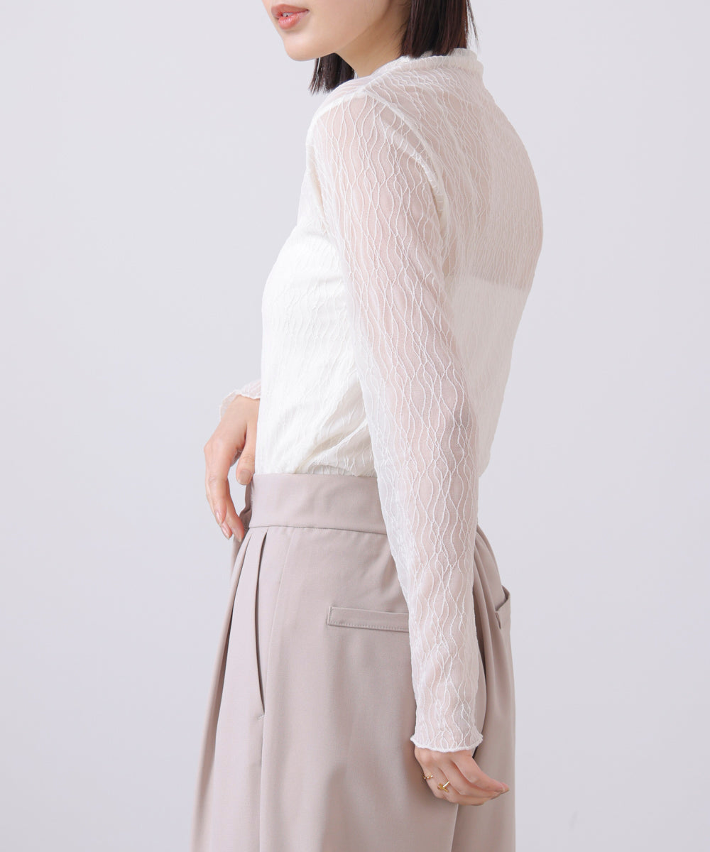 幾何学柄レースタートル