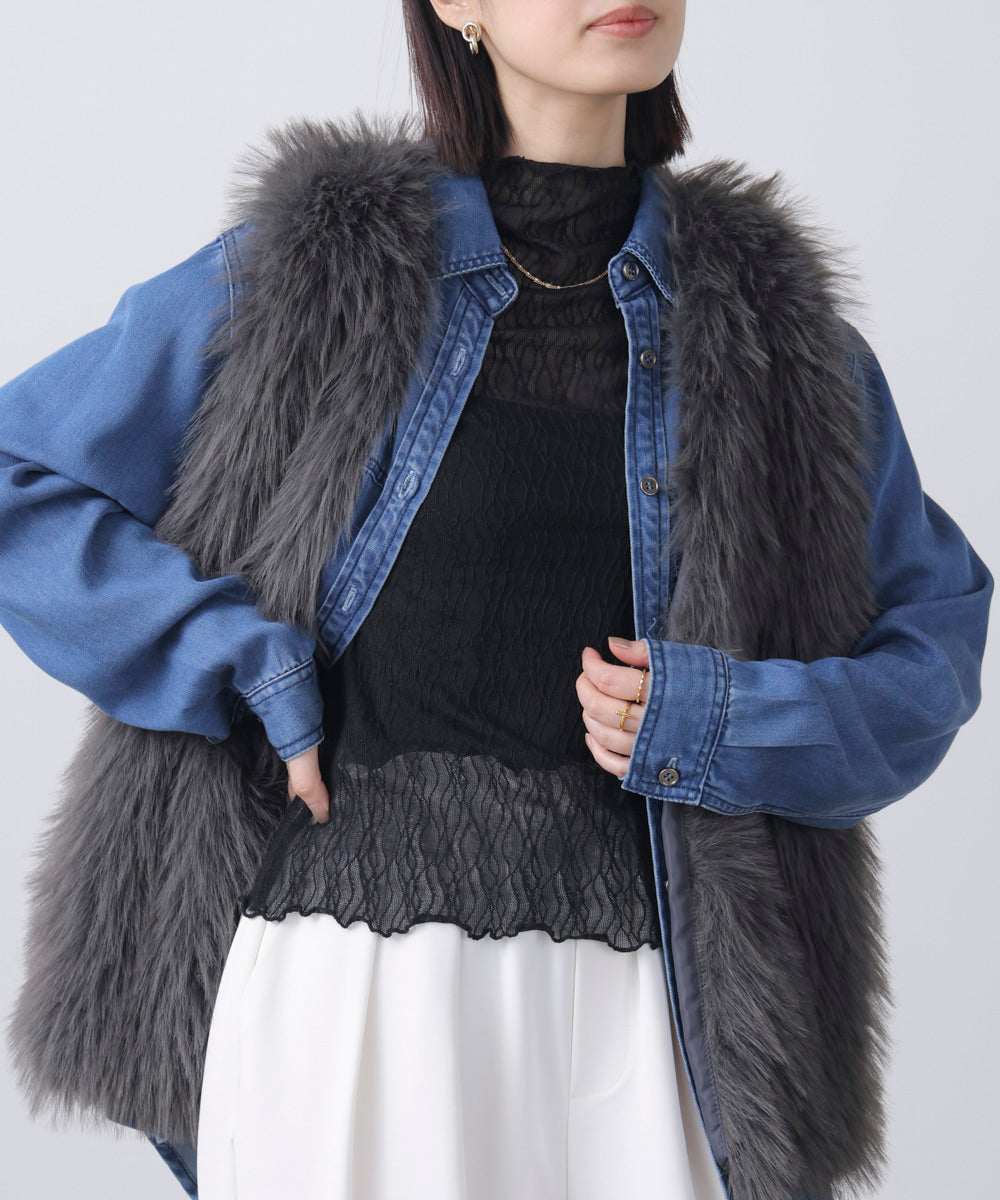 幾何学柄レースタートル