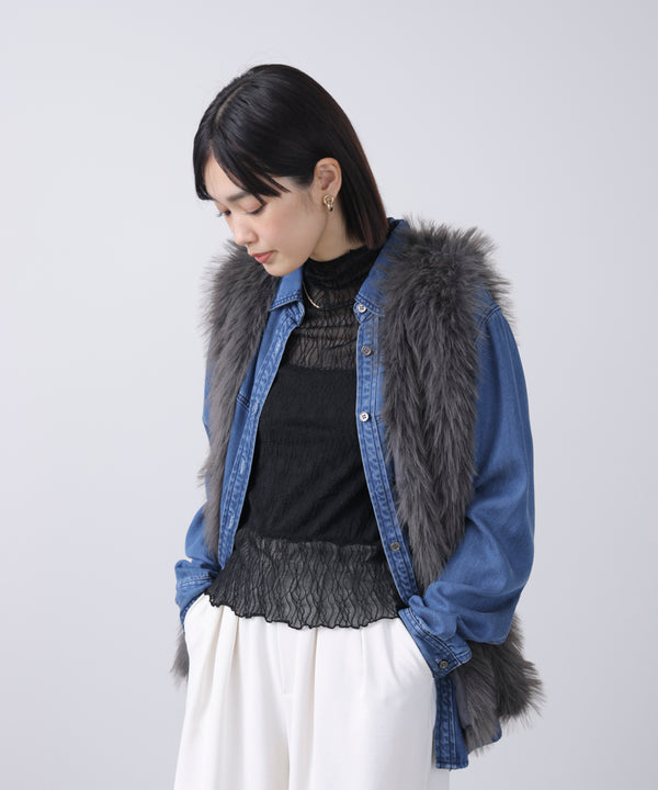 幾何学柄レースタートル