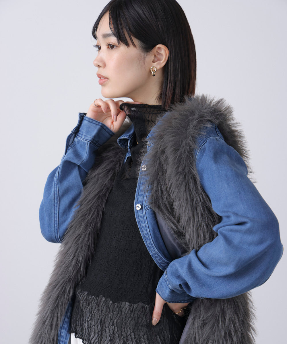 幾何学柄レースタートル