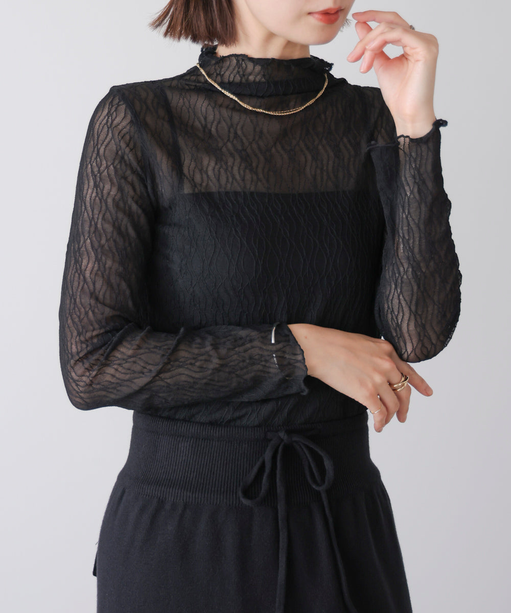 幾何学柄レースタートル