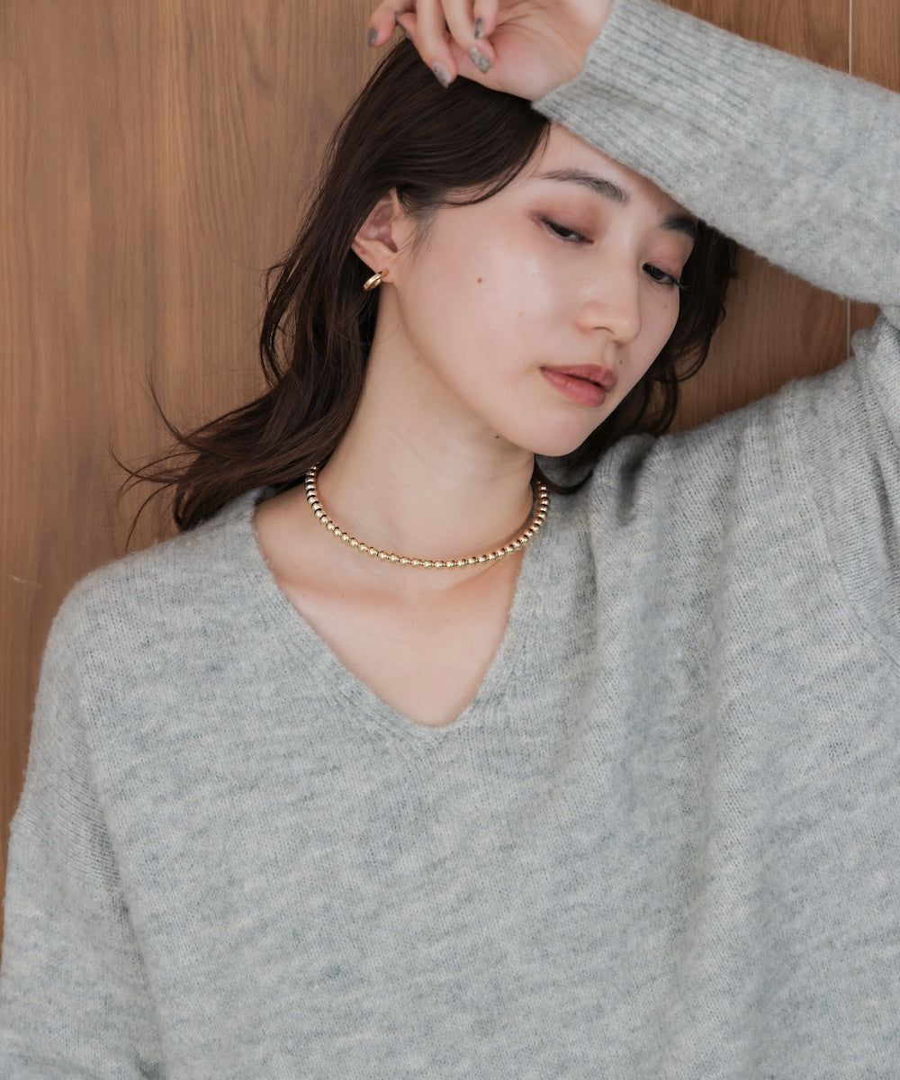 ワイヤーボールネックレス