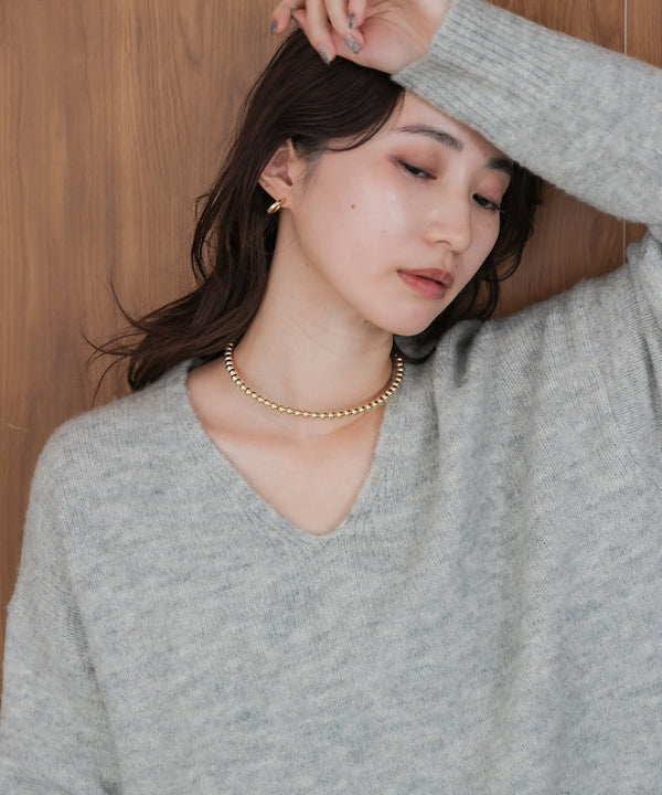 ワイヤーボールネックレス