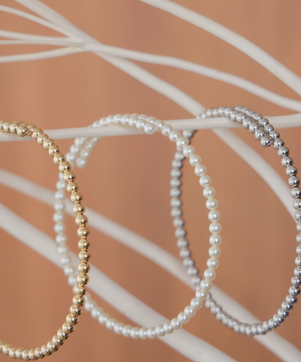 ワイヤーボールネックレス