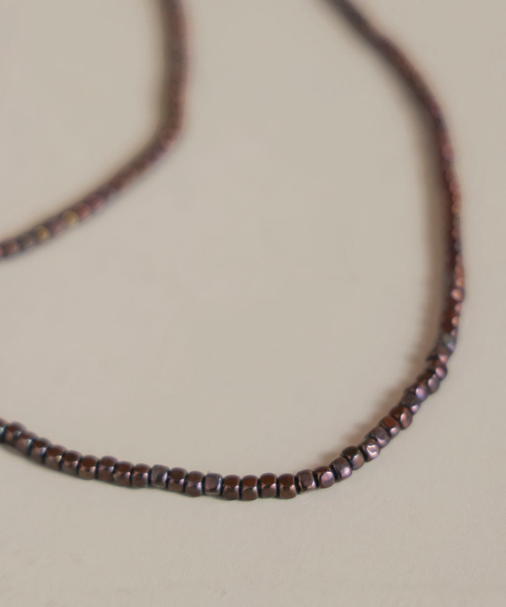 ビーズフリーネックレス
