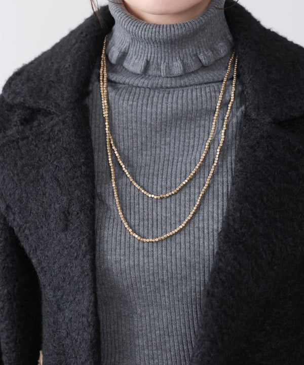 ビーズフリーネックレス