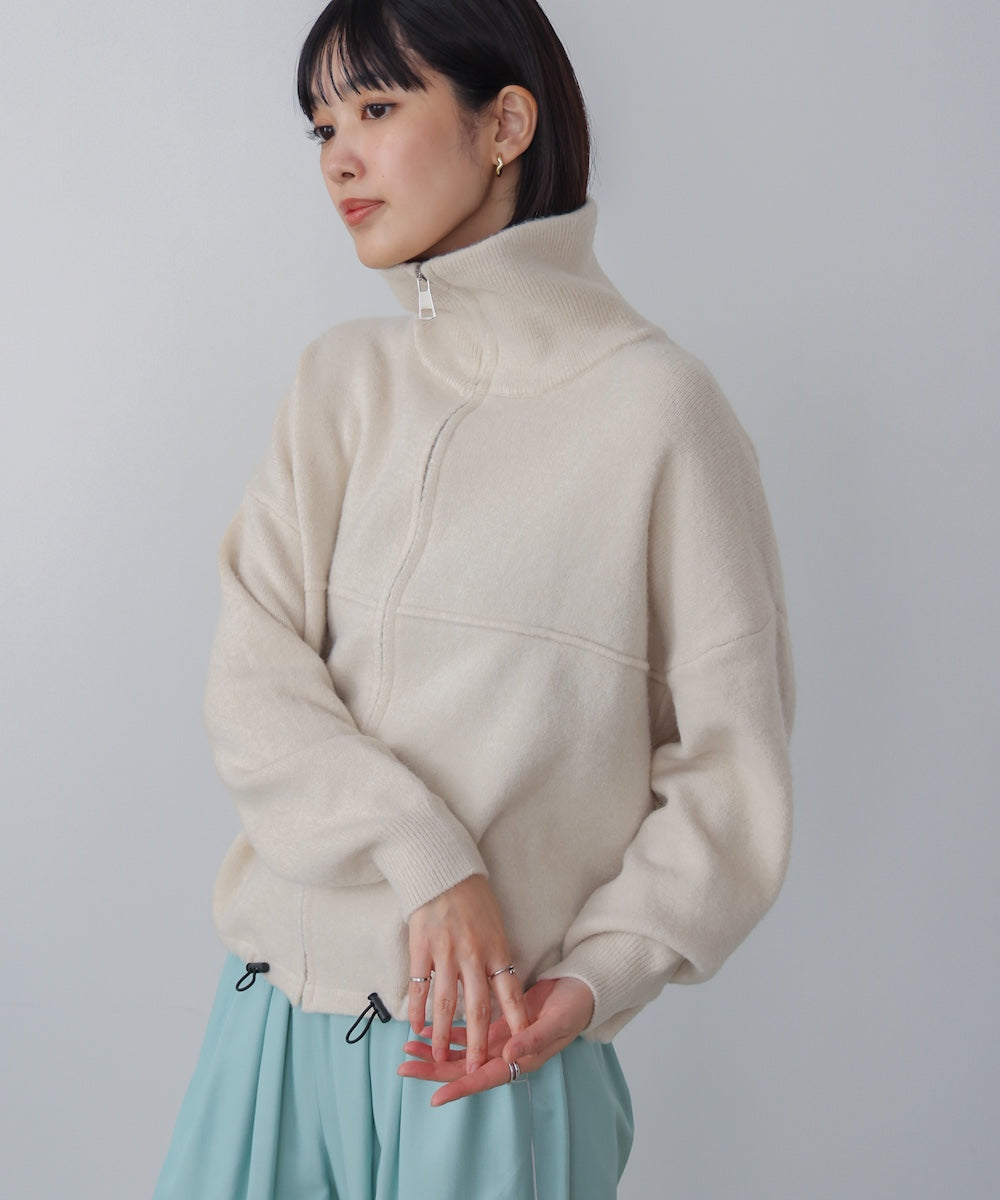 ニットライトジップアウター