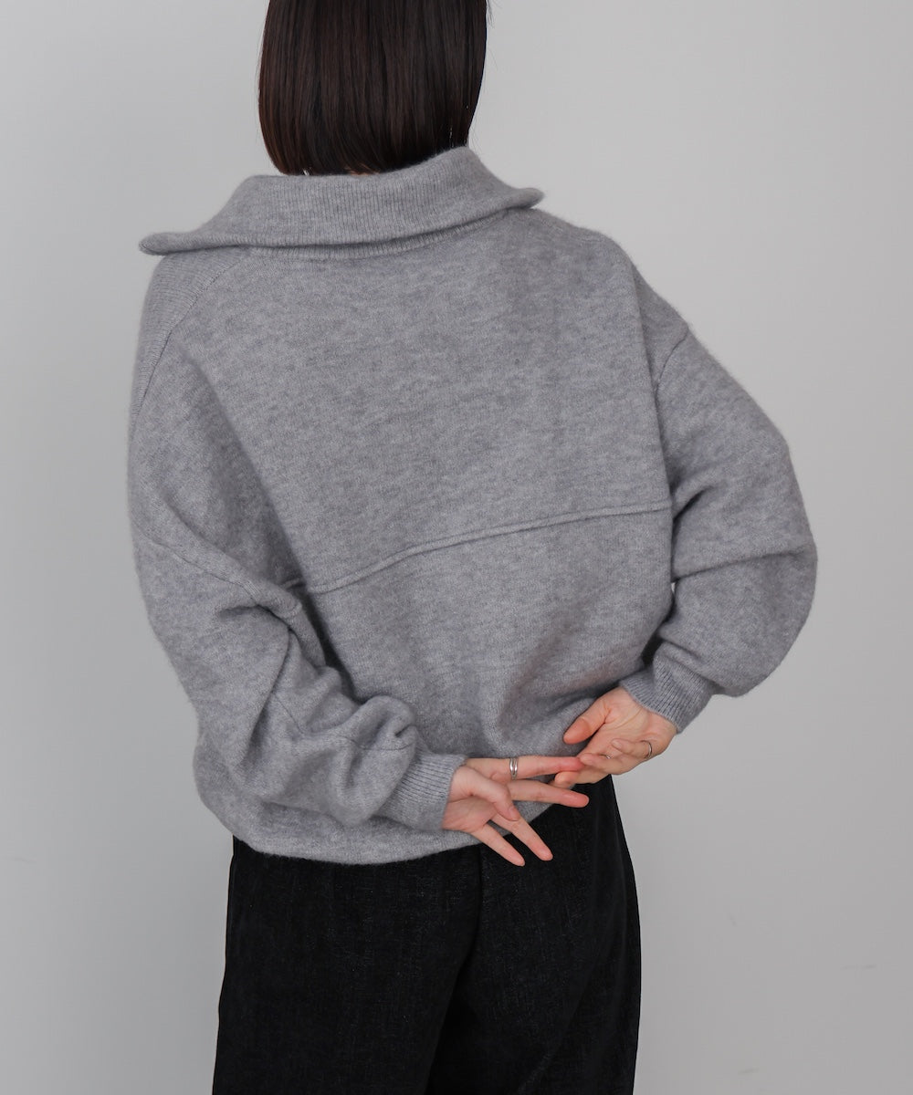 ニットライトジップアウター