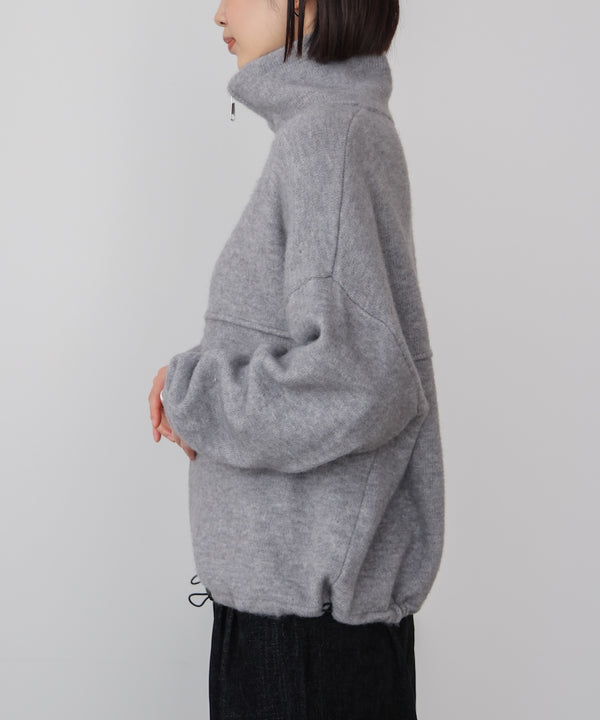 ニットライトジップアウター