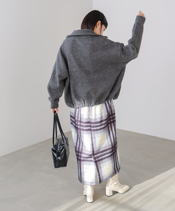 ニットライトジップアウター