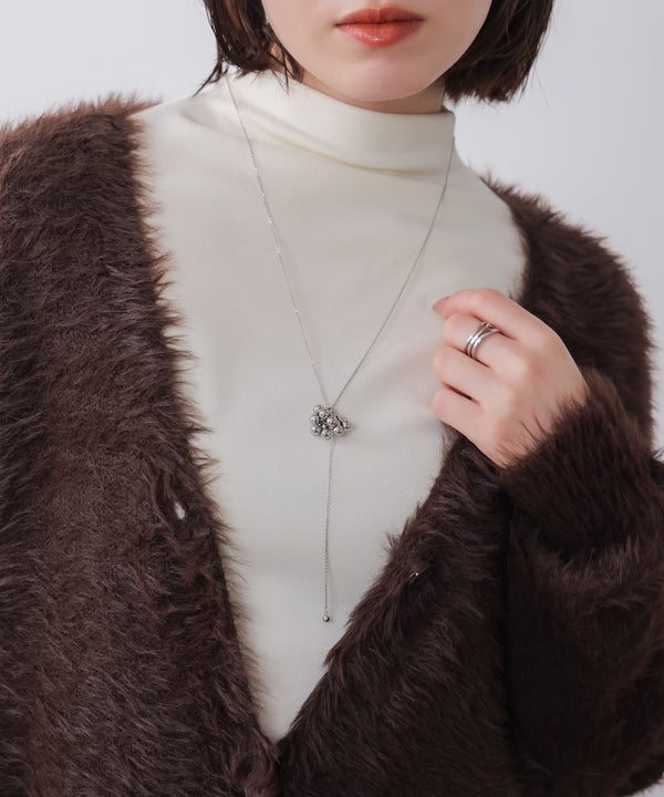 ワントップバブルビーズネックレス