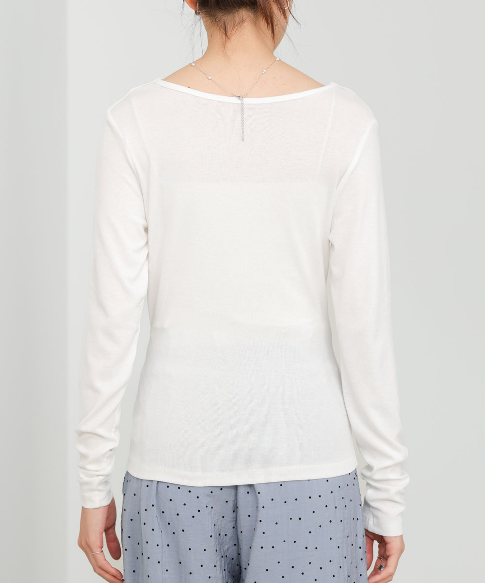 カシュクールレイヤードトップス