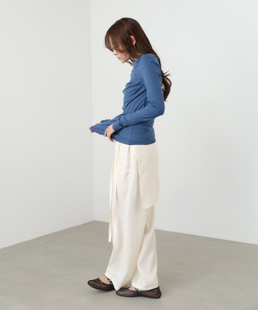 カシュクールレイヤードトップス