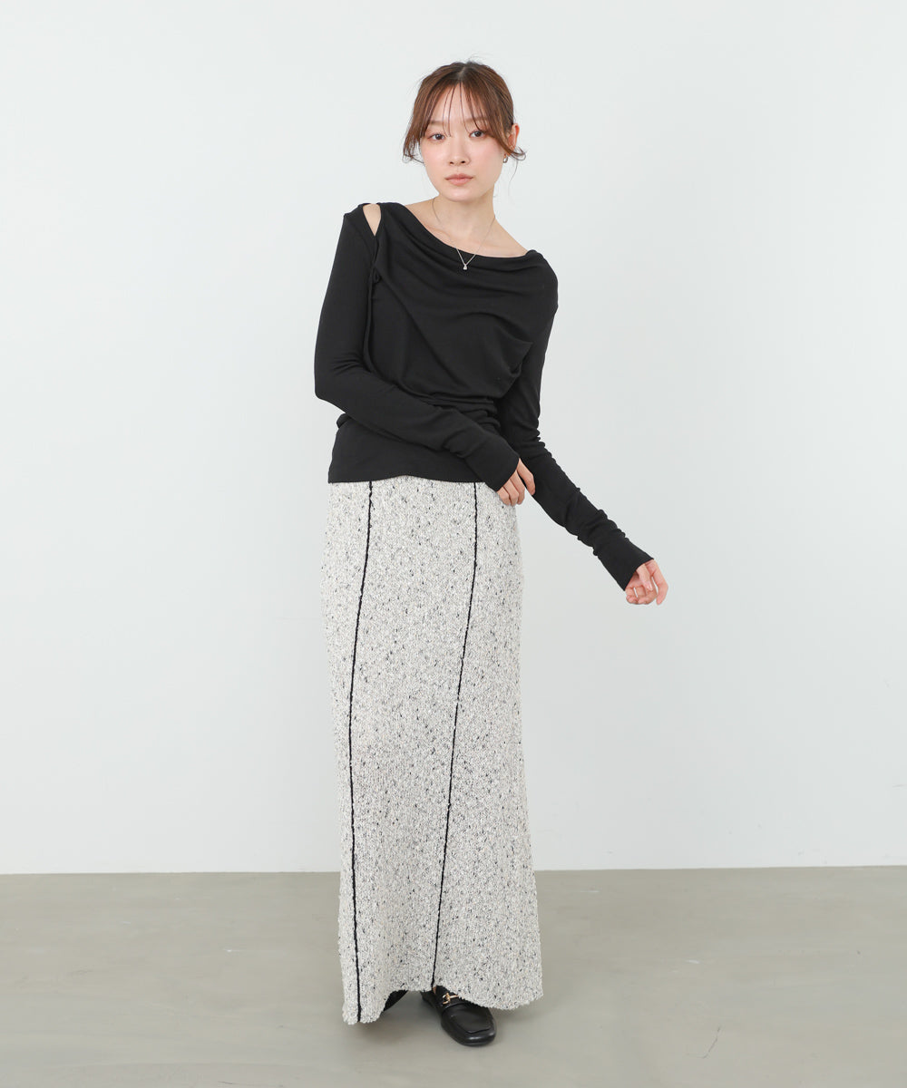 カシュクールレイヤードトップス
