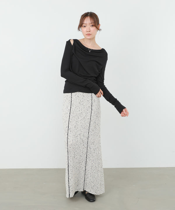 カシュクールレイヤードトップス