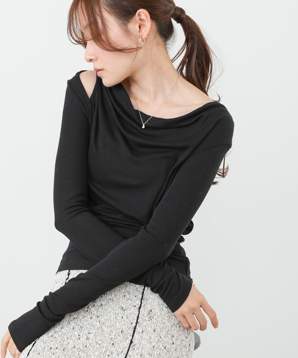 カシュクールレイヤードトップス
