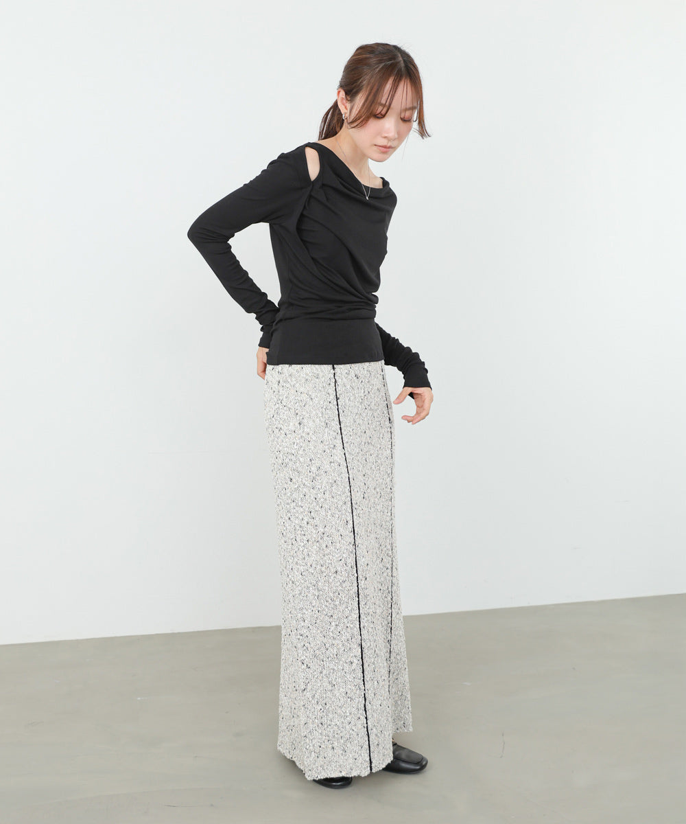 カシュクールレイヤードトップス