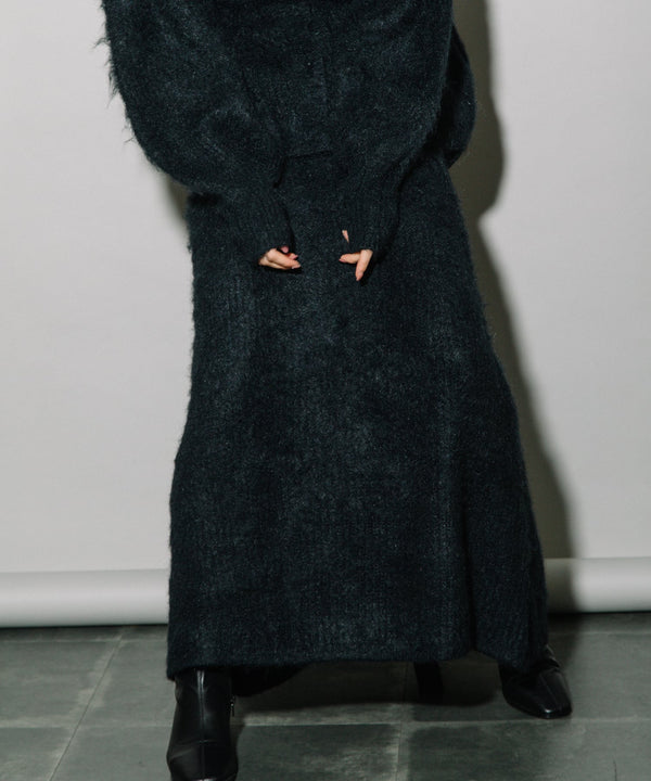 KEGAKI HALF CARDIGAN KNIT SKT