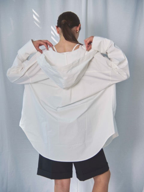 NYLON HOODED SHIRT(ﾅｲﾛﾝﾌｰﾄﾞｼｬﾂ)