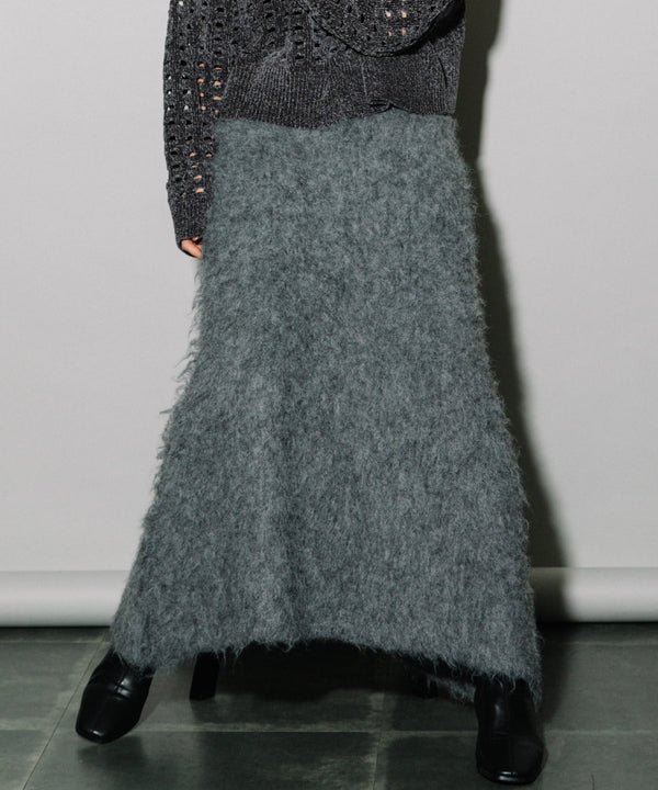 KEGAKI HALF CARDIGAN KNIT SKT