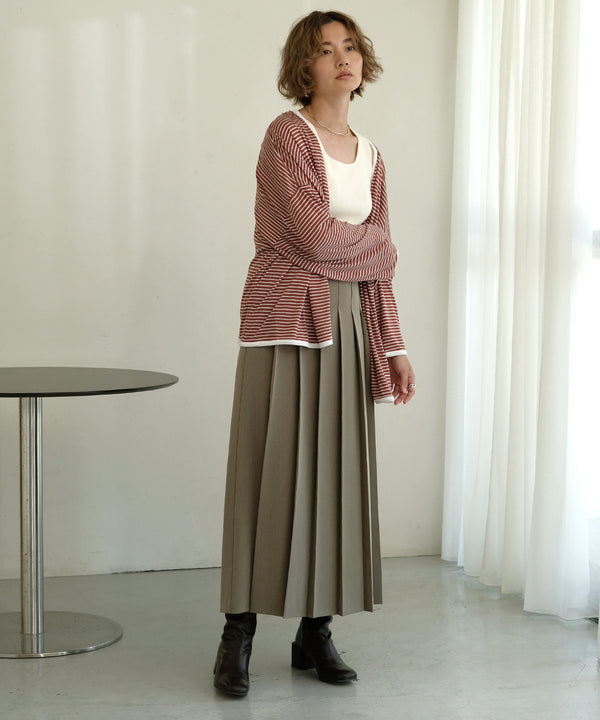 Bab ルーズボーダーカーディガン