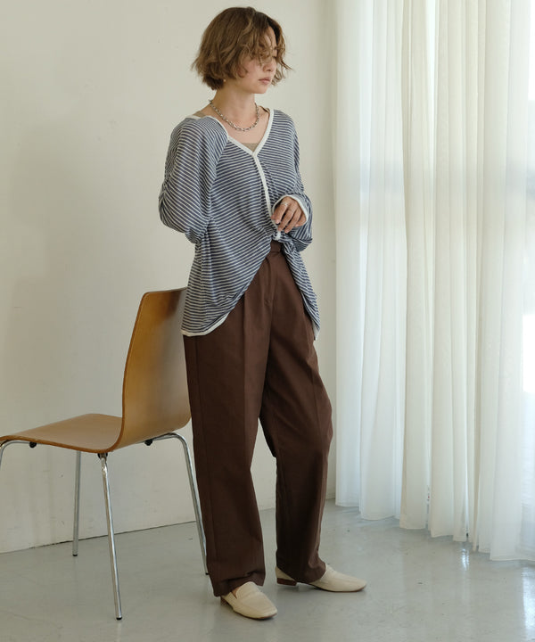 Bab ルーズボーダーカーディガン