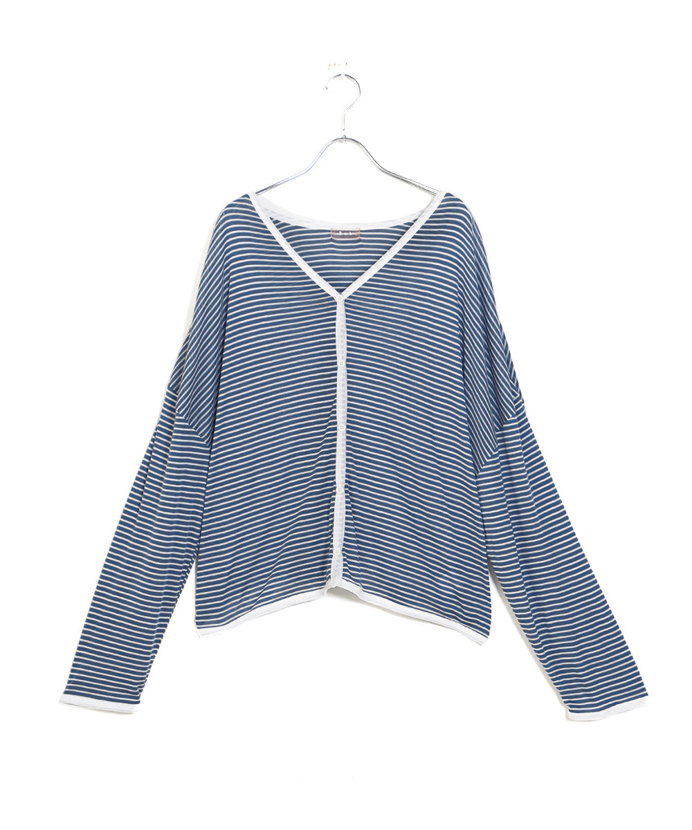 Bab ルーズボーダーカーディガン