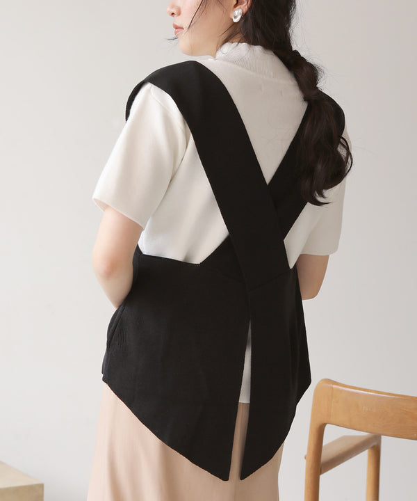 Bab バッククロスニットビスチェ