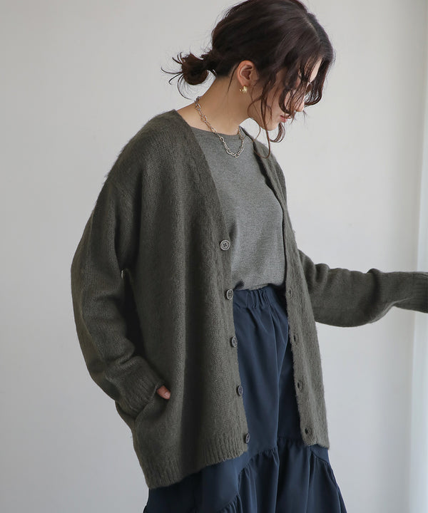 BouJeloud シャギーオーバーカーディガン