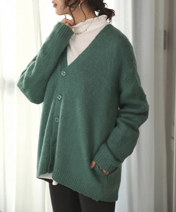 BouJeloud シャギーオーバーカーディガン