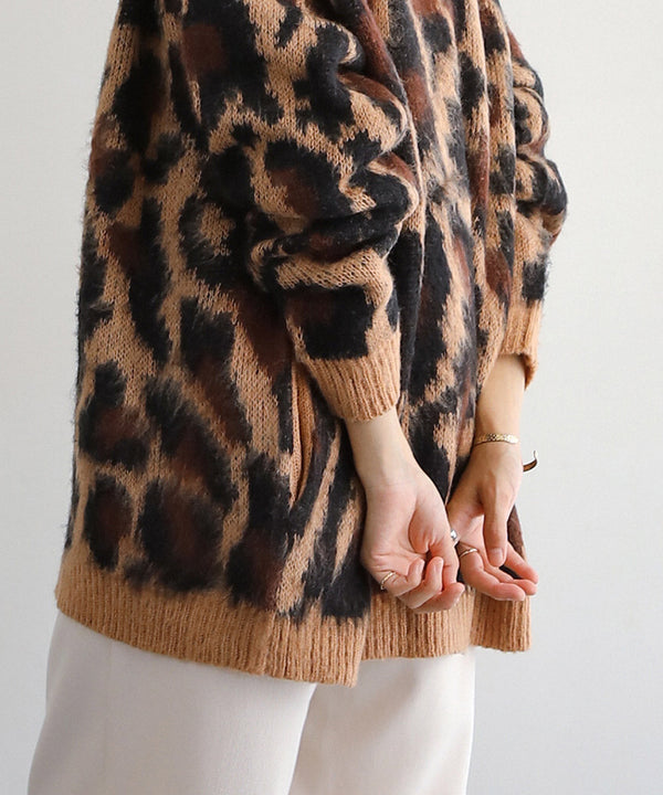 BouJeloud シャギーオーバーカーディガン