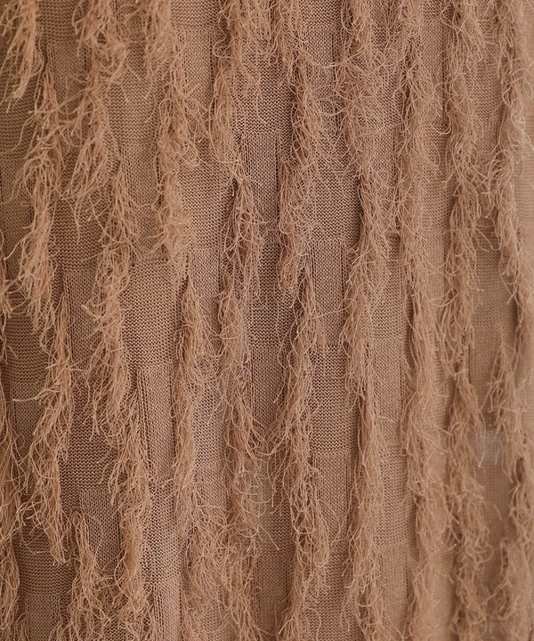 シャギージャガードニットスカート