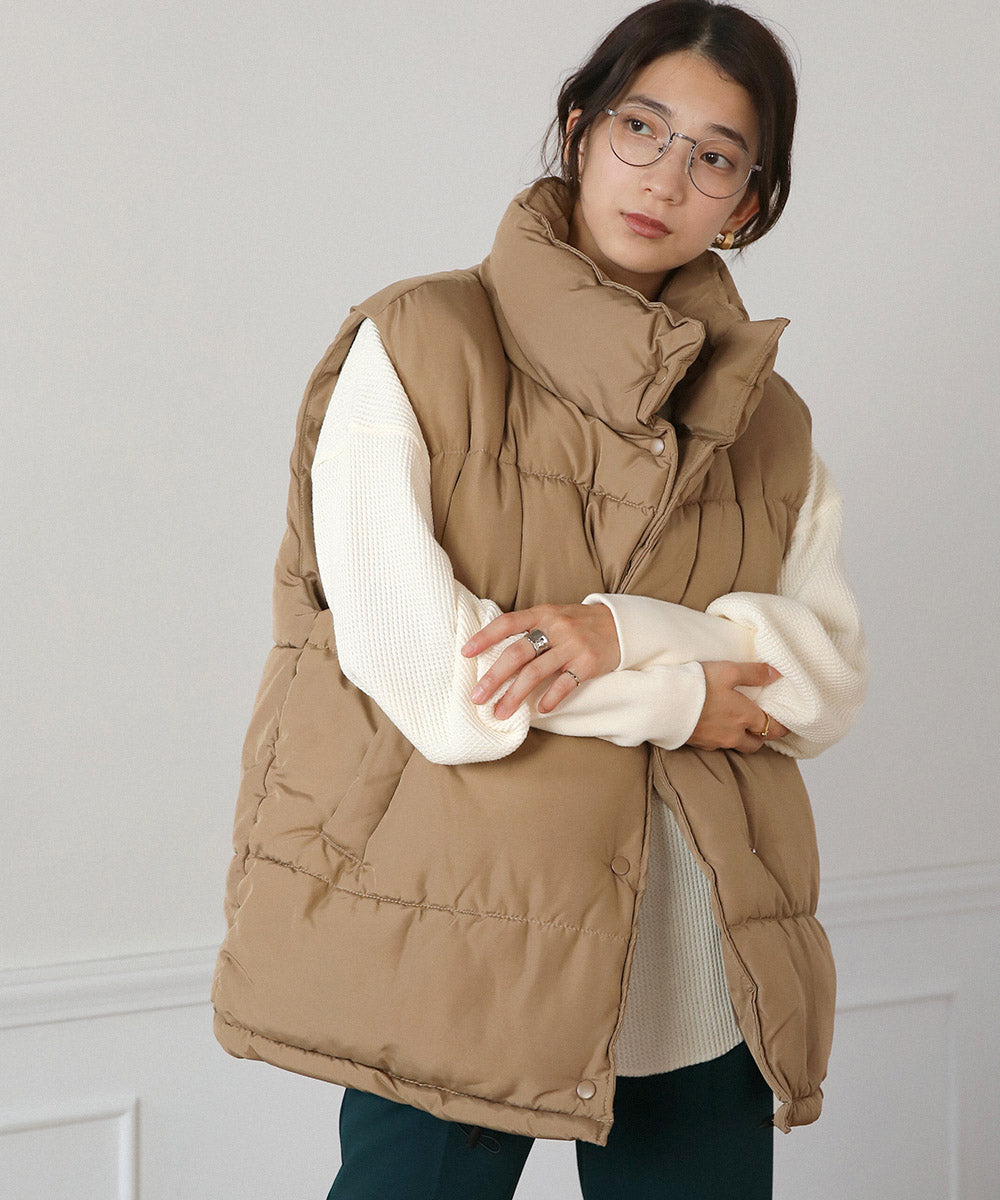 BouJeloud ビックシルエット中綿ベスト