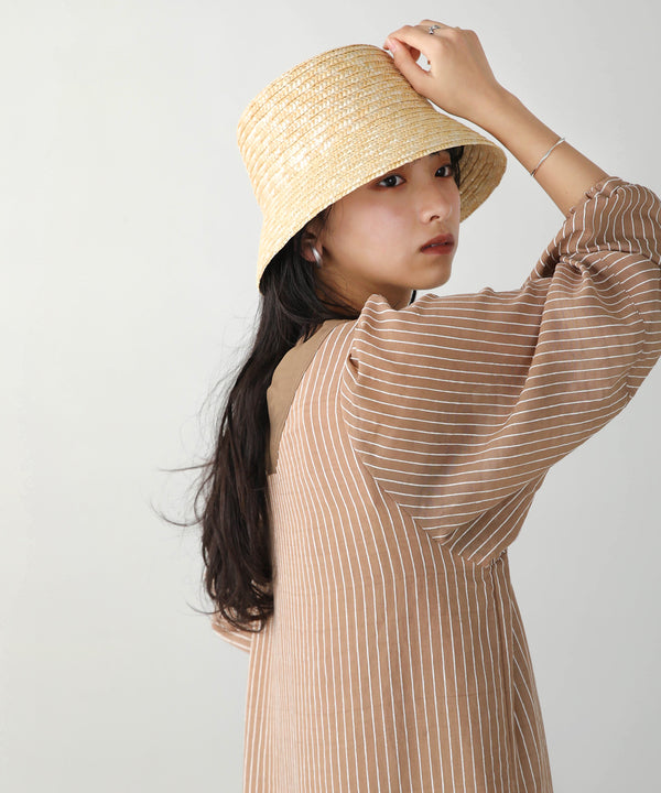 Bab リボンストローハット