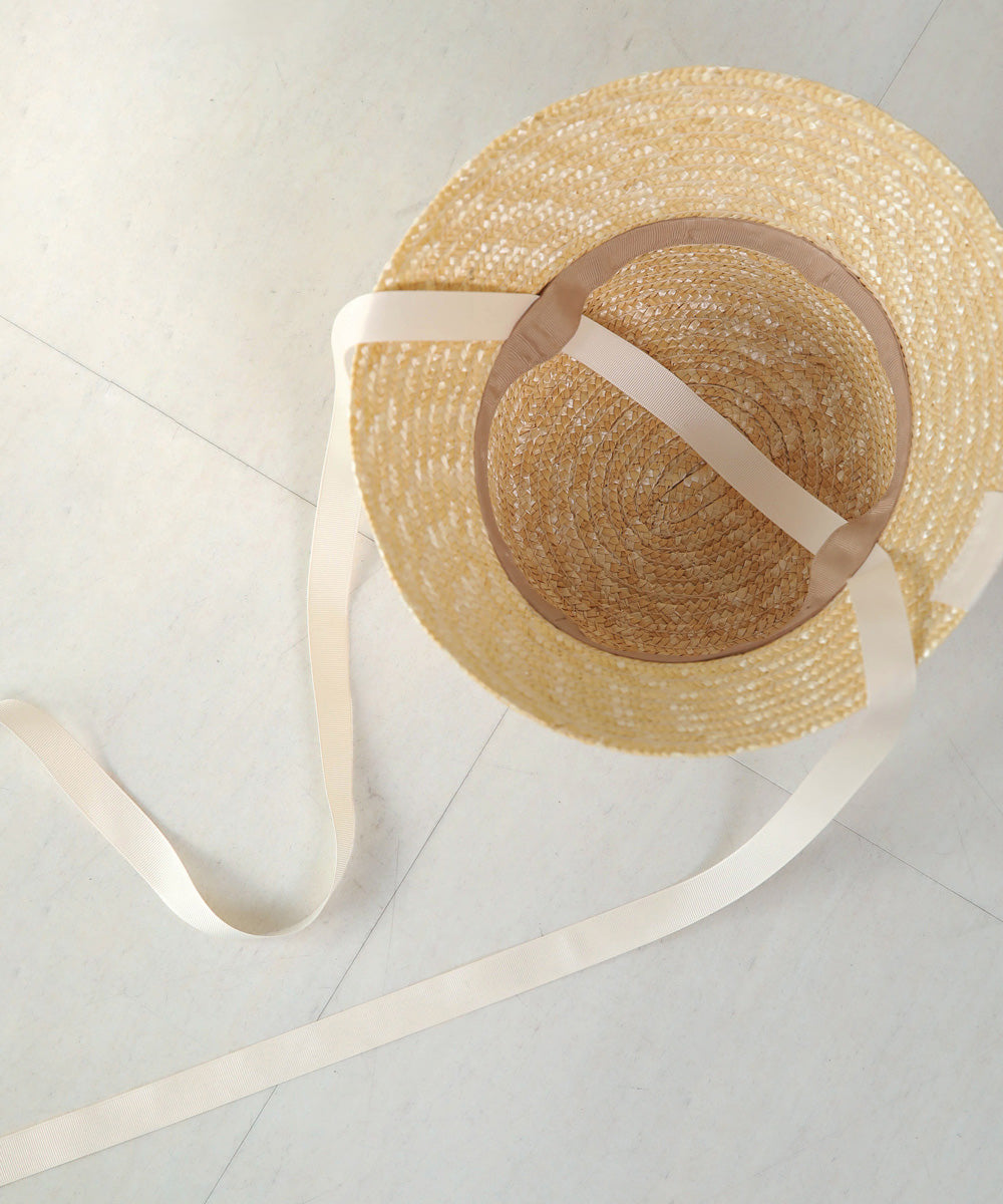 Bab リボンストローハット