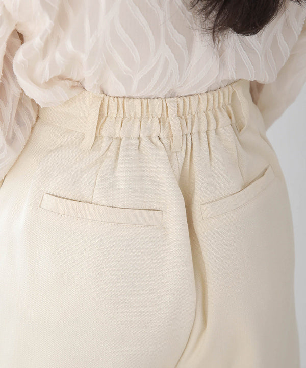 LINEN-LIKE TWEED SHORTS