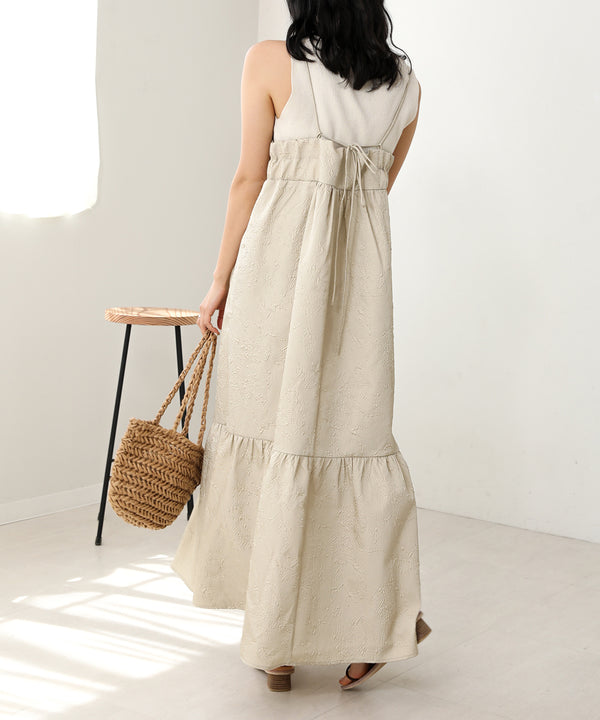 Bab ふくれジャガードキャミワンピース