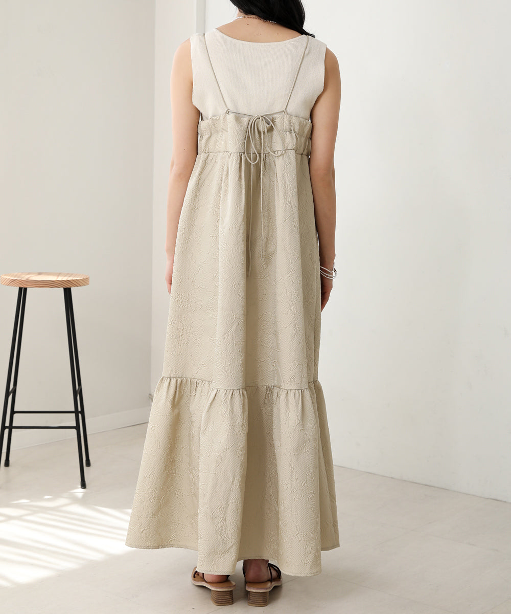 Bab ふくれジャガードキャミワンピース