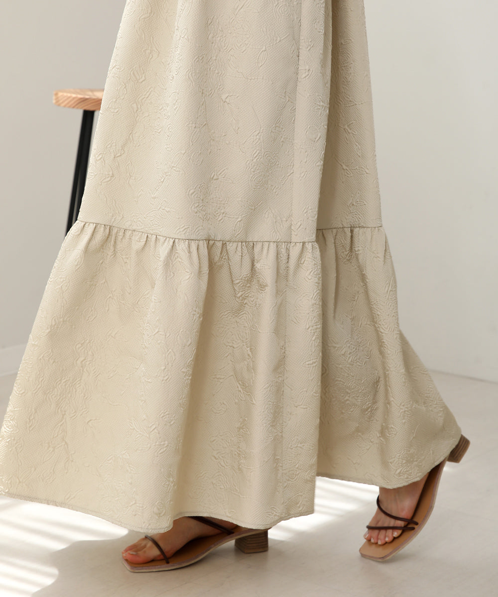 Bab ふくれジャガードキャミワンピース