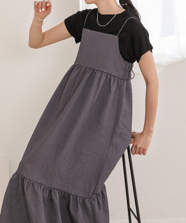 Bab ふくれジャガードキャミワンピース