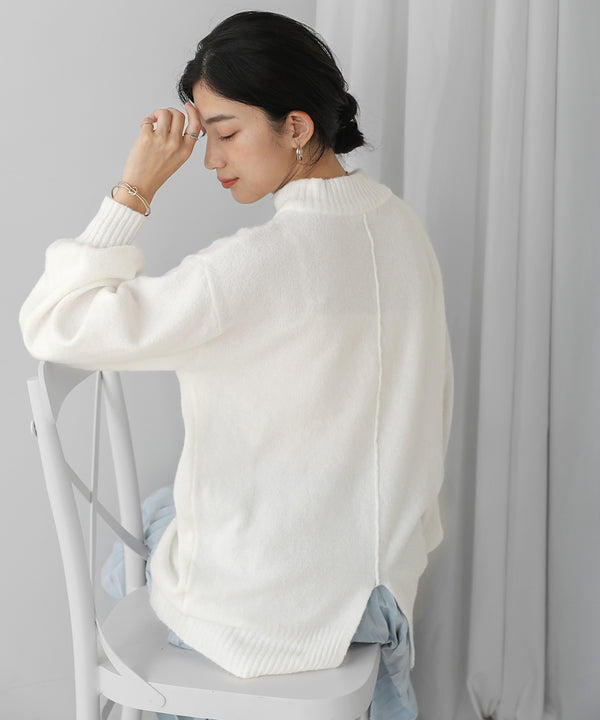 [WEB限定]マシュマロタッチニットプルオーバー