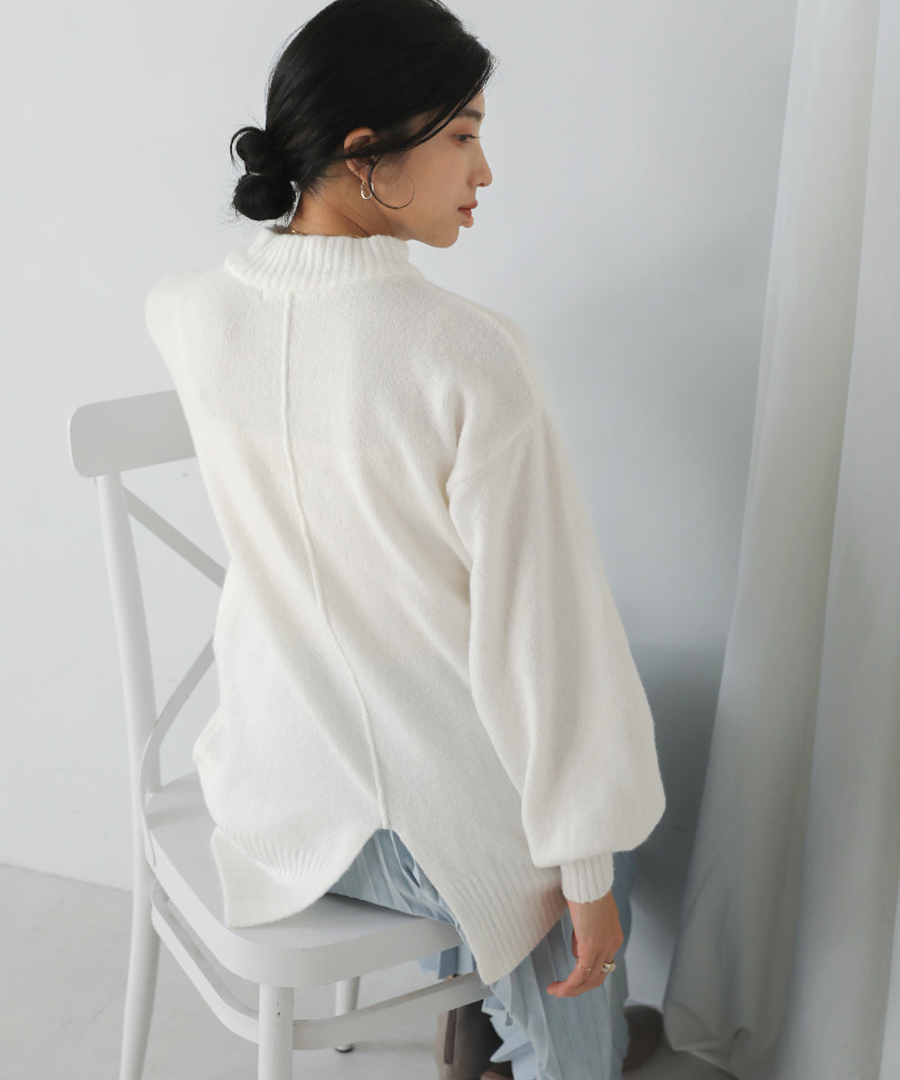 [WEB限定]マシュマロタッチニットプルオーバー