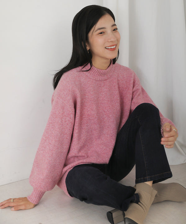 [WEB限定]マシュマロタッチニットプルオーバー