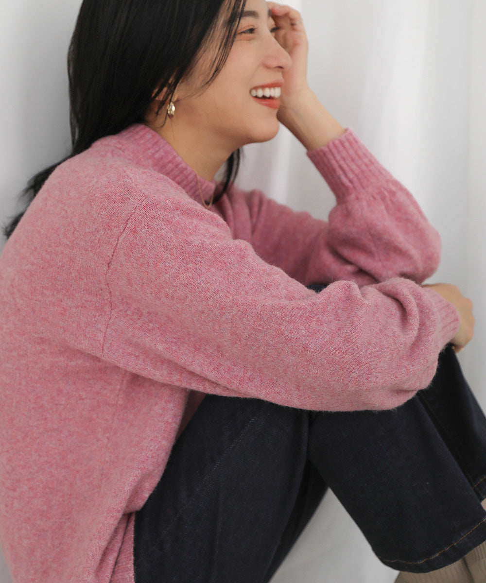 [WEB限定]マシュマロタッチニットプルオーバー