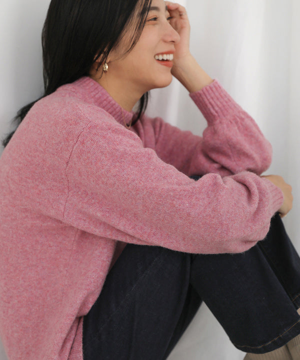 [WEB限定]マシュマロタッチニットプルオーバー