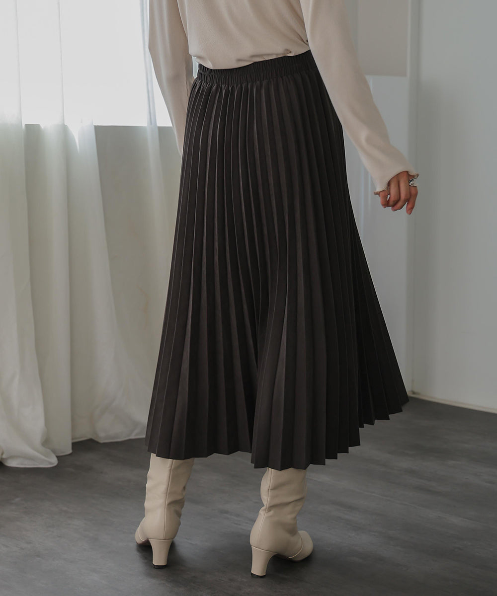 ピーチアコーディオンプリーツスカート