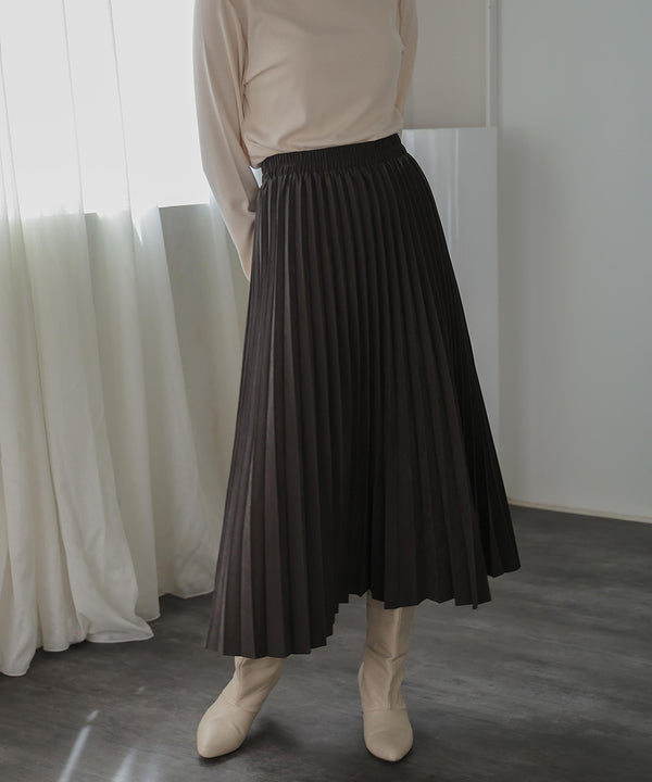ピーチアコーディオンプリーツスカート